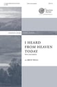 I Heard from Heaven Today SSAA choral sheet music cover